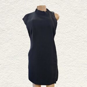 Halston Heritage Elegant Black One Shoulder Dress